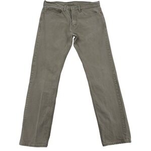 Levi Strauss Mens 511 Slim Fit Khaki Tan Waist 34 Inseam 34 Jeans Work Wear